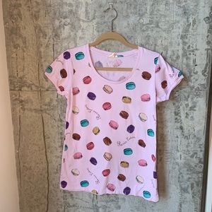 NWOT Uniqlo Laduree Macaron Shirt